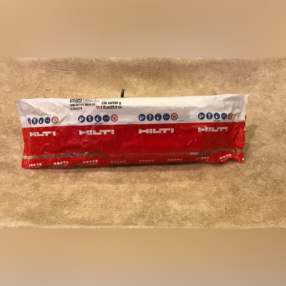 Hilti HIT-HY 200-R V3 Adhesive Anchor
injectable hybrid mortar rebar concrete